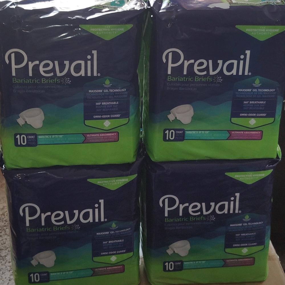 Prevail Bariatric Briefs - Blue and Green